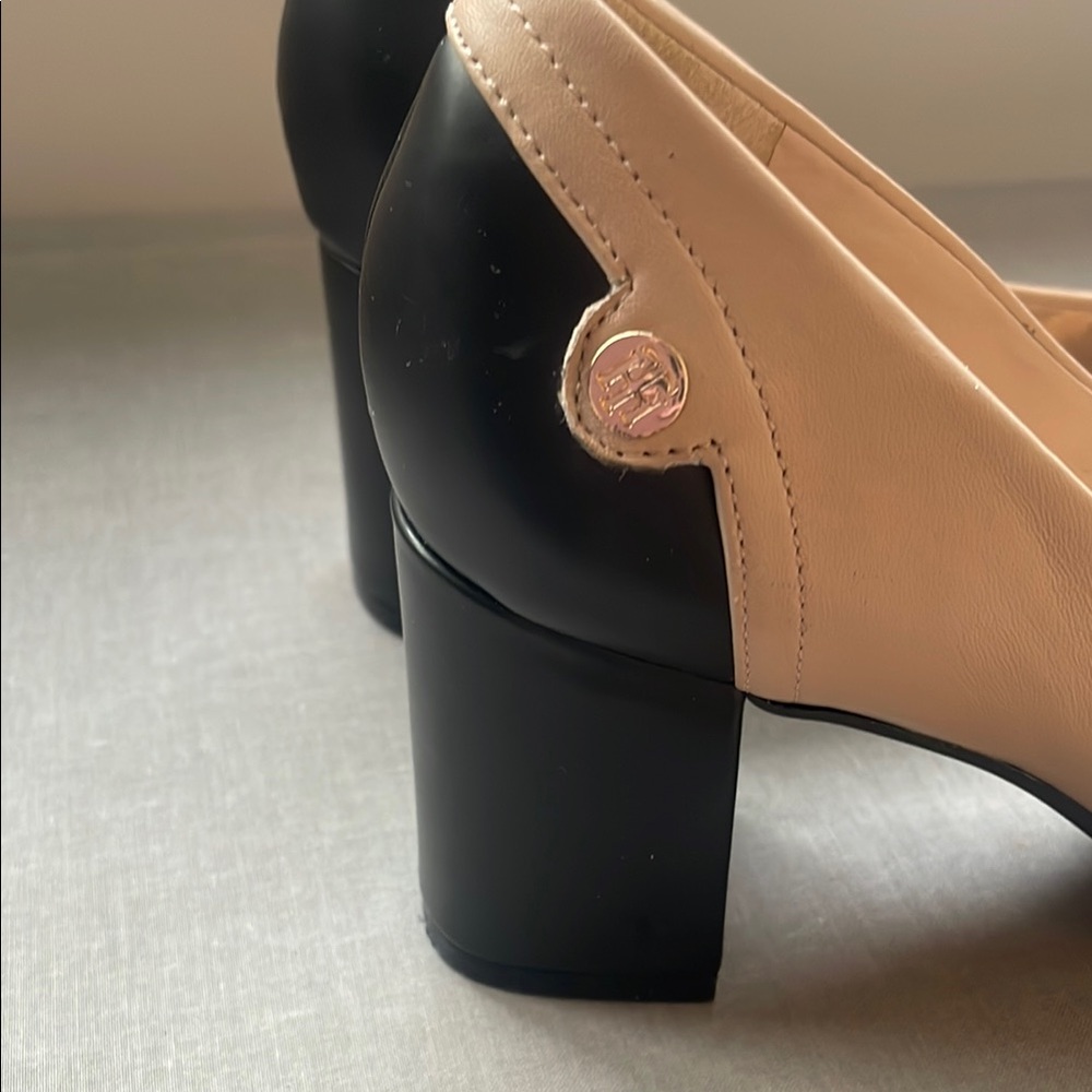 Tommy Hilfinger Beige and Black Pumps Heels Size 7 - Picture 5 of 13